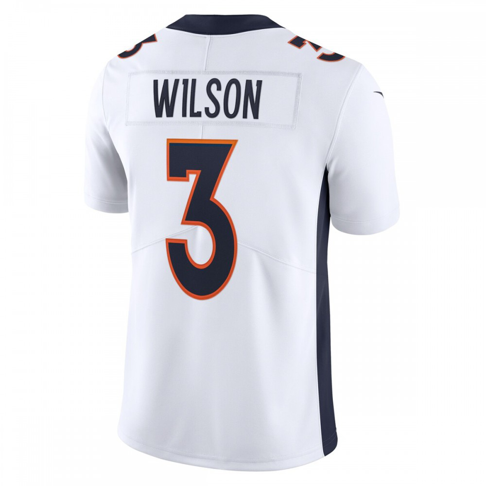 Russell Wilson Denver Broncos Nike Team Vapor Limited Jersey - White-Profan Arena